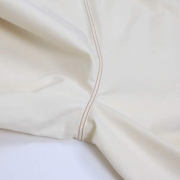 Lafayette 148 Women's Size 16 Stretch Twill Wide Leg Crop Pants Pockets Cream - Picture 7 of 13